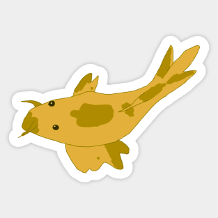 Yellow Catfish Sticker